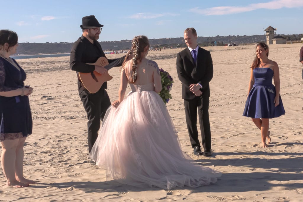 instant beach wedding